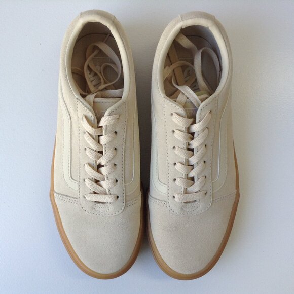 ⭐VANS SUEDE SNEAKERS in Tan, size 8.5 - LIKE NEW⭐ - Picture 1 of 7